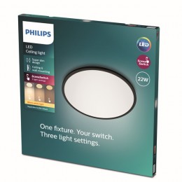 Philips 8719514327085 LED stropnice Super Slim 1x22W | 2000lm | 2700K