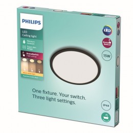Philips 8719514327207 LED stropnice Super Slim 1x15W | 1300lm | 2700K | IP44
