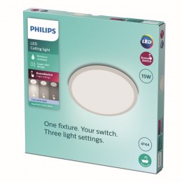 Philips 8719514327221 LED stropnice Super Slim 1x15W | 1500lm | 4000K | IP44