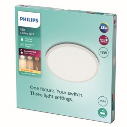 Philips 8719514327269 LED stropnice Super Slim 1x18W | 1500lm | 2700K | IP44