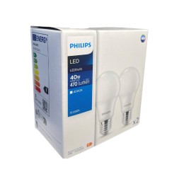 Philips 8719514470996 LED sada žárovek 2-set | 4,9W E27 | 470 lm | 4000K