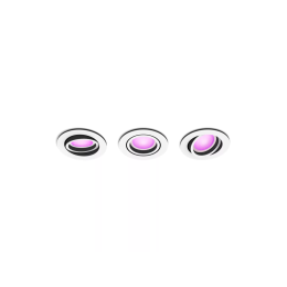 Philips Hue 8720169319097 LED sada zápustných svítidel Centura | 3x4,2W GU10 | 3x350lm | 2000-6500