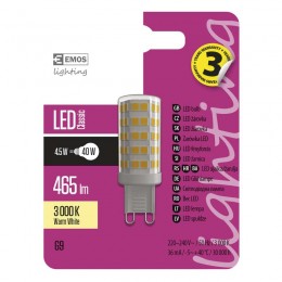 Emos ZQ9540 LED žárovka 1x4,5W|G9|3000K