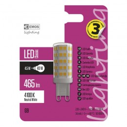 Emos ZQ9541 LED žárovka 1x4,5W|G9|4100K