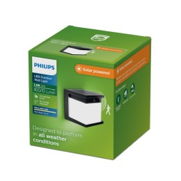 Philips 8721103105530 LED solární venkovní nástěnné svítidlo Diara | 4W integrovaný LED zdroj | 400