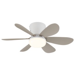 Globo 03625SA LED ventilátor s osvětlením DELORES | 5W integrovaný LED zdroj | 350lm | 2700-6500K