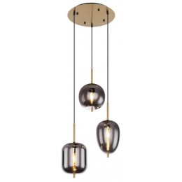 Globo 15345-3MM závěsný lustr Blacky I 3x40W | E14