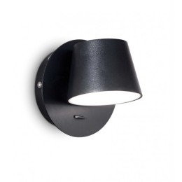 Ideal Lux 167121 LED nástěnná lampa Gim Nero 1x60W | 530lm | 3000K