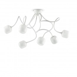 Ideal Lux 174921 stropní svítidlo Octopus Bianco 6x28W|G9