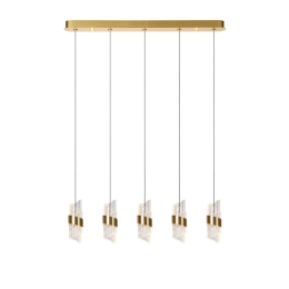 Lucide L134963502 LED závěsný lustr KLIGANDE  | 5x7,8W integrovaný LED zdroj | 5x620lm | 2700K