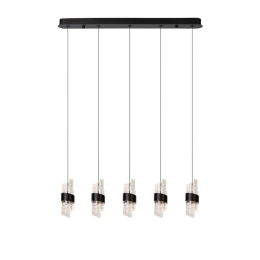 Lucide L134963530 LED závěsný lustr KLIGANDE  | 5x7,8W integrovaný LED zdroj | 5x620lm | 2700K