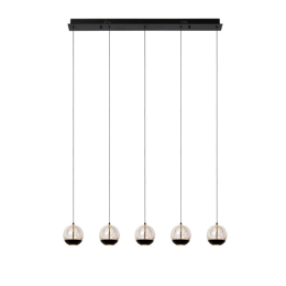 Lucide L134982530 LED závěsný lustr SENTUBAL  | 5x5,3W integrovaný LED zdroj | 5x230lm | 2700K