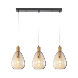 Italux PND-27812-3-BRO-AMB závěsný lustr Zulo E27