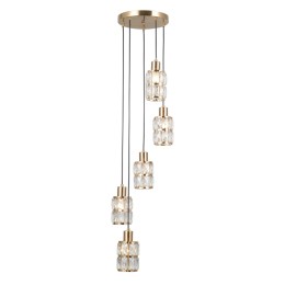 Italux PND-40668-5-HBR závěsný lustr Alma E27