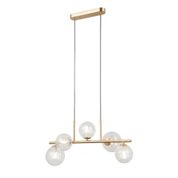 Italux PND-40717-5-HBR závěsný lustr Toledo G9