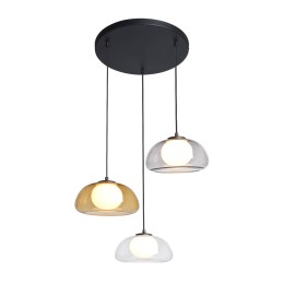 Italux PND-54637-3-BK-SG závěsný lustr Ainale | 7W G9