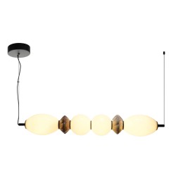 Italux PND-94921-4A-BK LED závěsný lustr Balos | 23W integrovaný LED zdroj | 3000K