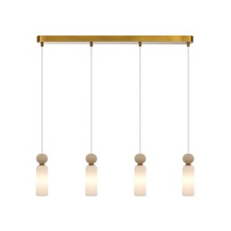 Italux PND-95331-4-BRSS závěsný lustr Santos G9