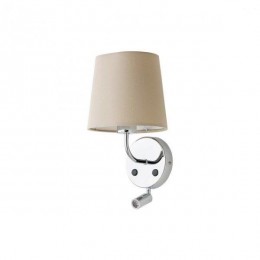 Redo 01-1151 CR nástěnná lampa Piccadilly 1x42+LED | E27 | 250lm | 3000K