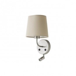 Redo 01-1151 SN nástěnná lampa Piccadily 1x42+LED | E27 | 250lm | 3000K
