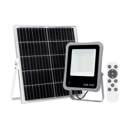 Italux SLR-73142-50W LED solární reflektor Bares | 50W integrovaný LED zdroj | 463lm