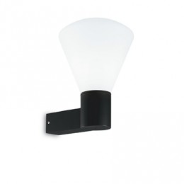 Ideal Lux 173498 venkovní nástěnné svítidlo Quverture Nero 1x60W|E27|IP44 - černé
